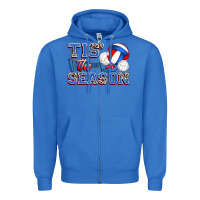 True Royal tis' the season volleyball Zipper Hoodie - Zillion Design Studio