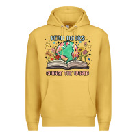Antique Gold book lover Premium Hoodie - MaliasSmallBusiness
