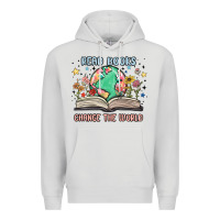 Dove Grey book lover Premium Hoodie - MaliasSmallBusiness