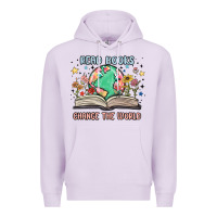Lilac book lover Premium Hoodie - MaliasSmallBusiness