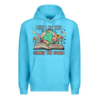 Ocean Blue book lover Premium Hoodie - MaliasSmallBusiness