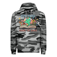 Slate Camo book lover Premium Hoodie - MaliasSmallBusiness