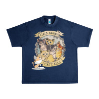 Navy Cats Against Cat Calls Urban Heavy Tee - Bettercallsaul