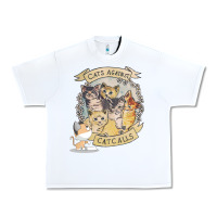 White Cats Against Cat Calls Urban Heavy Tee - Bettercallsaul