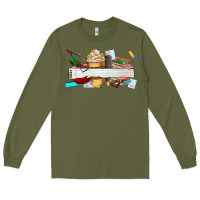 Army Green preview teachers name Long Sleeve Tee - AdoDesignShop