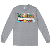 Heather Grey preview teachers name Long Sleeve Tee - AdoDesignShop