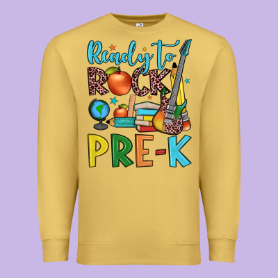 Ready To Rock Pre K Premium Sweatshirt Designed By Jahusdesignshop