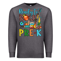 Charcoal Heather ready to rock pre k Premium Sweatshirt - JahusDesignShop