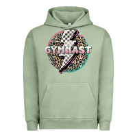 Pigment Oil Green gymnast Urban Hoodie - MaliasSmallBusiness