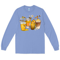 Colony Blue coffee cups bumble bee Long Sleeve Tee - texasbilliewilder