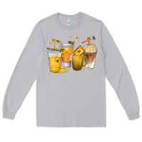 Moon Dust coffee cups bumble bee Long Sleeve Tee - texasbilliewilder