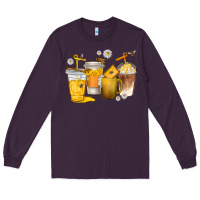 Plum coffee cups bumble bee Long Sleeve Tee - texasbilliewilder