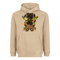 Mushroom afro bun Heavyweight Hoodie - HRA Design Shop