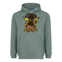 Sage afro bun Heavyweight Hoodie - HRA Design Shop