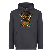 Smoke afro bun Heavyweight Hoodie - HRA Design Shop