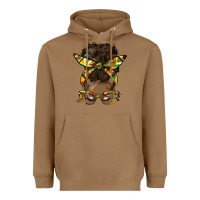 Toasted Coconut afro bun Heavyweight Hoodie - HRA Design Shop