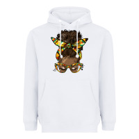White afro bun Heavyweight Hoodie - HRA Design Shop