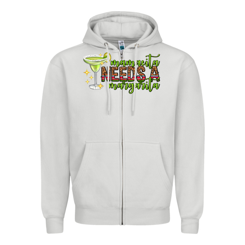 Mamacita Needs A Margarita Mothers Day Zipper Hoodie by texasbilliewilder | Teevron