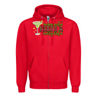 Red mamacita needs a margarita mothers day Zipper Hoodie - texasbilliewilder