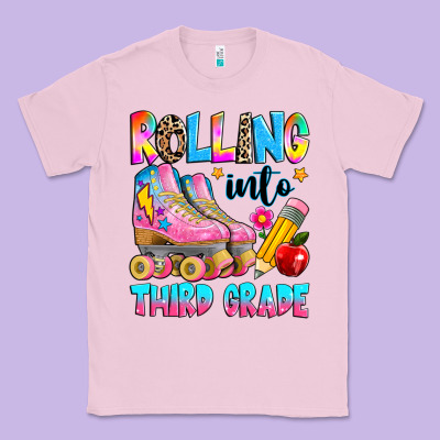 Rolling Into Third Grade Classic Tee Designed By Texasbilliewilder