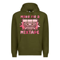 Army Green make me a mixtape Premium Hoodie - MaliasSmallBusiness