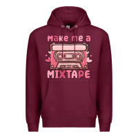 Burgundy make me a mixtape Premium Hoodie - MaliasSmallBusiness