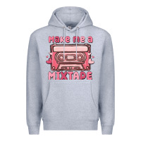 Heather Grey make me a mixtape Premium Hoodie - MaliasSmallBusiness