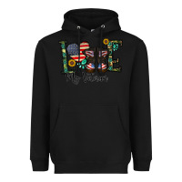 Black love my veteran Heavyweight Hoodie - CowhideDigitalArt