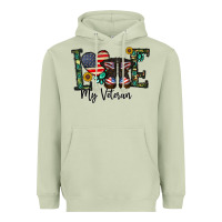 Matcha love my veteran Heavyweight Hoodie - CowhideDigitalArt
