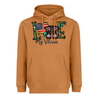 Meerkat love my veteran Heavyweight Hoodie - CowhideDigitalArt