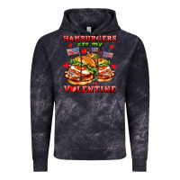 Cloud Black hamburger are my valentine Vintage Hoodie - AdoDesignShop