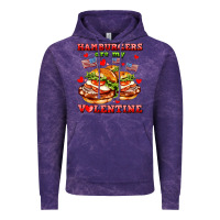 Cloud Purple hamburger are my valentine Vintage Hoodie - AdoDesignShop
