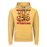 Vintage Mustard hamburger are my valentine Vintage Hoodie - AdoDesignShop