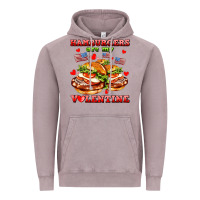 Vintage Zinc hamburger are my valentine Vintage Hoodie - AdoDesignShop