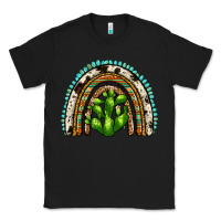 Black western cactus rainbow Classic Tee - Zillion Design Studio