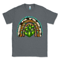 Charcoal Heather western cactus rainbow Classic Tee - Zillion Design Studio