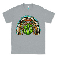 Heather Grey western cactus rainbow Classic Tee - Zillion Design Studio