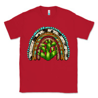 Red western cactus rainbow Classic Tee - Zillion Design Studio
