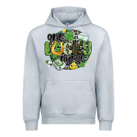 Heather Grey one lucky nurse Urban Hoodie - MaliasSmallBusiness
