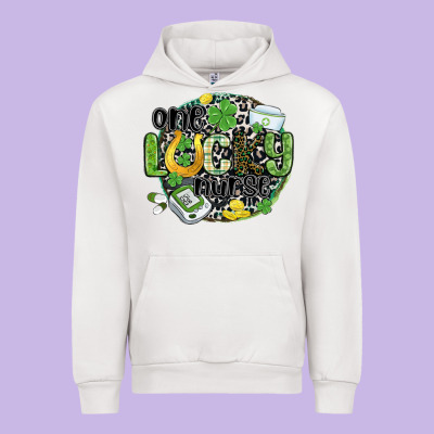 One Lucky Nurse Urban Hoodie Designed By Maliassmallbusiness