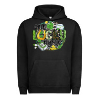 Pigment Black one lucky nurse Urban Hoodie - MaliasSmallBusiness