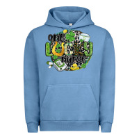 Pigment Pebble Blue one lucky nurse Urban Hoodie - MaliasSmallBusiness