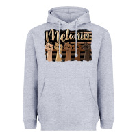 Heather Grey melanin american flag Heavyweight Hoodie - HRA Design Shop