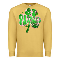 Antique Gold st patricks day clover Premium Sweatshirt - Artiststas