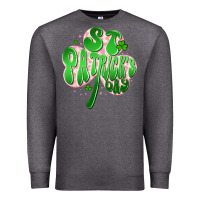 Charcoal Heather st patricks day clover Premium Sweatshirt - Artiststas