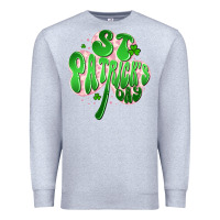 Heather Grey st patricks day clover Premium Sweatshirt - Artiststas