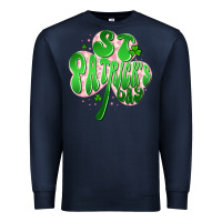 Navy st patricks day clover Premium Sweatshirt - Artiststas