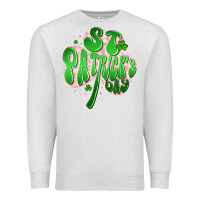 Oatmeal Heather st patricks day clover Premium Sweatshirt - Artiststas
