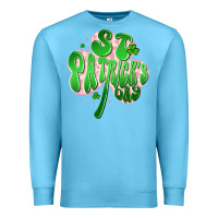 Ocean Blue st patricks day clover Premium Sweatshirt - Artiststas