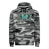 Slate Camo peace love phlebotomy Premium Hoodie - MaliasSmallBusiness